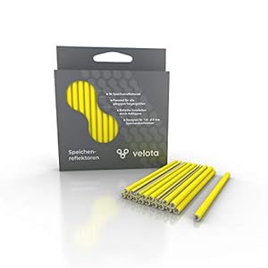 velota Fiets Spaak Reflector [36 Stuks] – 360° Zichtbaarheid – Reflecterend in het Donker – Reflectorset in de Kleur…