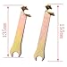 CHENJIN 2PCS 2-in-1 Ventilation Duct Wrenches 135mm 155mm each Galvanized Flange Duct Clamps Ventilation Tool Clamps Hook and Angle Wrenches Clamp Lever Lock Tool For Ducts Piping Systems