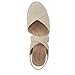 LifeStride Womens Kimball Espadrille Wedge Sandal Natural/Gold 9 W