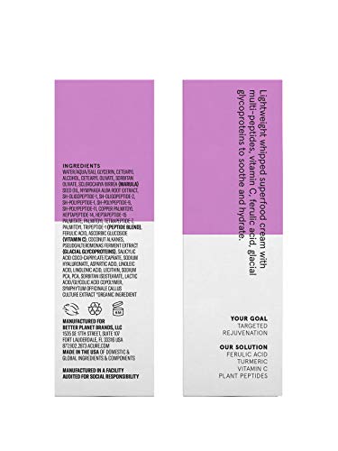 ACURE-Radically-Rejuvenating-Whipped-Night-Cream-100-Vegan-Provides-Anti-Aging-Support-Multi-Peptides-Ferulic-Acid-Vitamin-C-Hydrates-Rejuvenates-17-Fl-Oz ACURE Radically Rejuvenating Whipped Night Cream - Anti-Aging Support, Multi-Peptides, Ferulic Acid & Vitamin C - Ultimate Night Repair, Hydrate and Rejuvenate - Vegan Plant Based-Infused - 1.7 Fl Oz