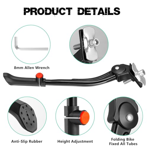 SPICIMOMO Suporte de bicicleta para bicicletas de 61 a 73 cm, suporte ajustável de liga de alumínio