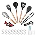 Produktbild Haipei 23-tlg Küchenutensilien-Set, Silikon-Kochutensilien-Spachtel-Utensilien-Set Silikon-Küchenutensilien, lebensmittelechtes Silikon mit hochwertigen Holzgriffen