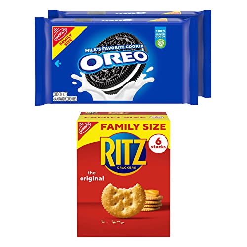 OREO Cookies & RITZ Crackers Variety Pack, Family Size, 3 Packs