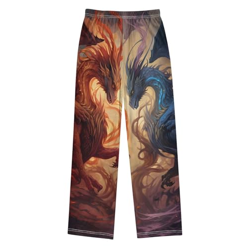 Pajama Pants Powerful Dragons Long Sleep Pants Lounge Bottoms2