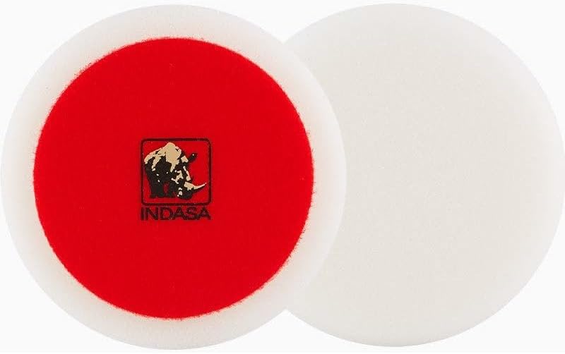 INDASA Buy Autogloss Mop 8" White Foam Coarse Cutting Pad, 2-Pack, 600948