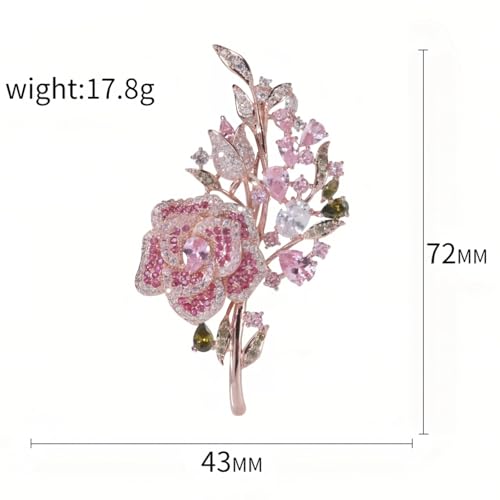 Image of SYWDUDUCLT Fashion Elegant Brooches for Women Brooch, Suitable For Party And Daily Wear On Many Occasions