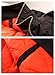 TACVASEN Men's Full Zip Up Winter Warm Fleece Jacket Casual Coat With Zipper Pockets Orange Red, 2XL