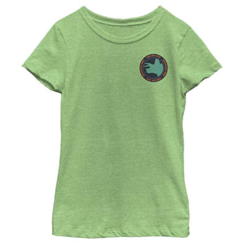 Jurassic World Camp Cretaceous Tricerabadge Girl's Heather Crew Tee