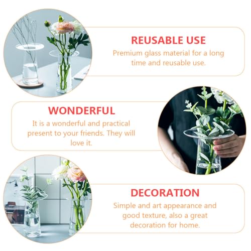 Vase transparent en verre compact pour sublimer les petits espaces de vie