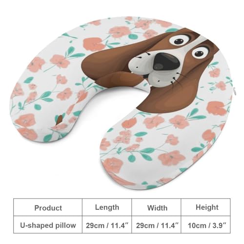 Almohada U de espuma viscoelástica 30 cm para viaje miniatura 2