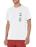 Lacoste Men's Regular Fit Iconic Croc T-Shirt, White, 3X-Large