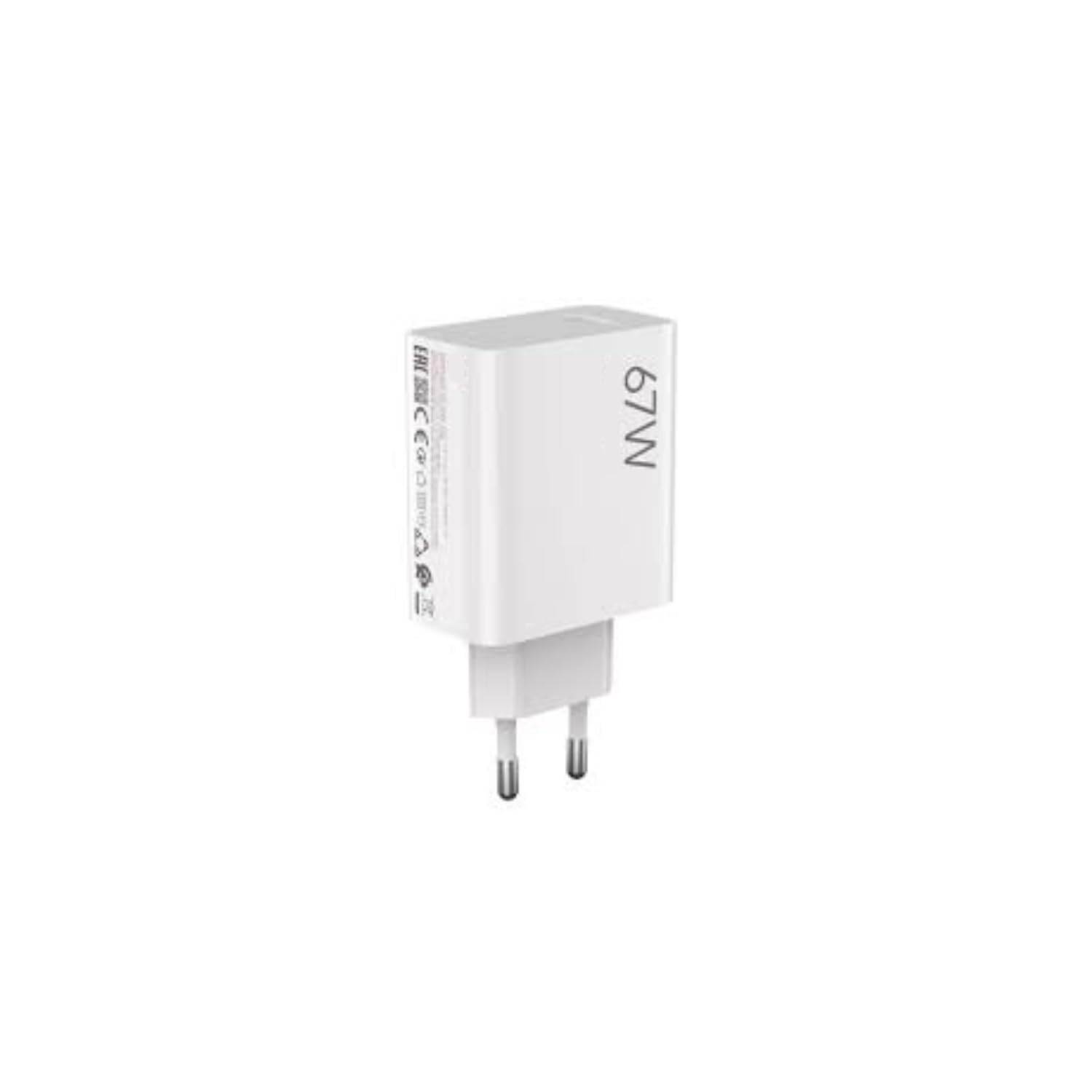 Original 67W High-Speed Wall Charger | Type - A Port | Adapter Only | Compatible With Xiaomi Mi 11, 11X Pro, Mi 12 Series, 13 Series & More UM11