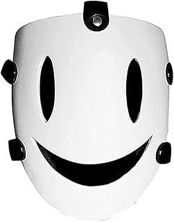 High-Rise Invasion Mask Tenku Shinpan White Smile Mask Halloween Cosplay Mask