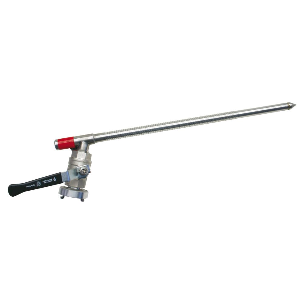 Dönges Soldador para sistema de apagado de niebla, gran angular, 550 mm (kit de borrado de niebla), conector Storz D, válvula con válvula de bola de latón, lanza de acero inoxidable