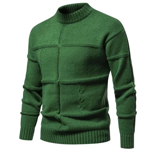 Mens Sweaters Soft Warm Knitted Crewneck Pullovers for Man Casual Solid Color Knitwear EN8 Asian Size XXL