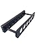 6 Hole Black Lightweight Plastic Test Tube Spice Rack for Vials Bottles Toothbrush Razor Pen Display Stand
