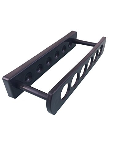 6 Hole Black Lightweight Plastic Test Tube Spice Rack for Vials Bottles Toothbrush Razor Pen Display Stand - Thumbnail 2