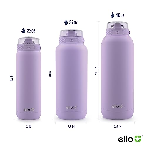 Ello 459-0999-062-6 Cooper 22Oz Stainless Steel Water Bottle With Straw And Carry Handle, Double Walled And Vacuum Insulated Metal thumb #3