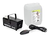 [page_title]-Showlite SN-400 Nebelmaschine 400W mit Fernbedienung und Nebelfluid (Nur 3 Minuten Aufwärmzeit, 40m³/min Nebelausstoß, 3,5m Sprühdistanz, 5L Nebelflüssigkeit inklusive) schwarz