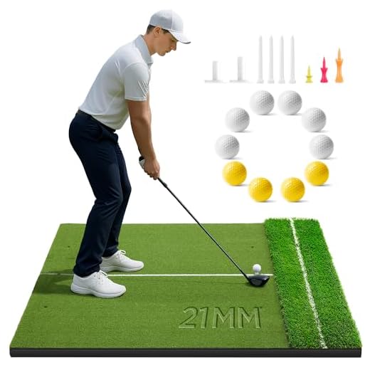 Golfguru 5x4ft Dual Turf Golf Mat