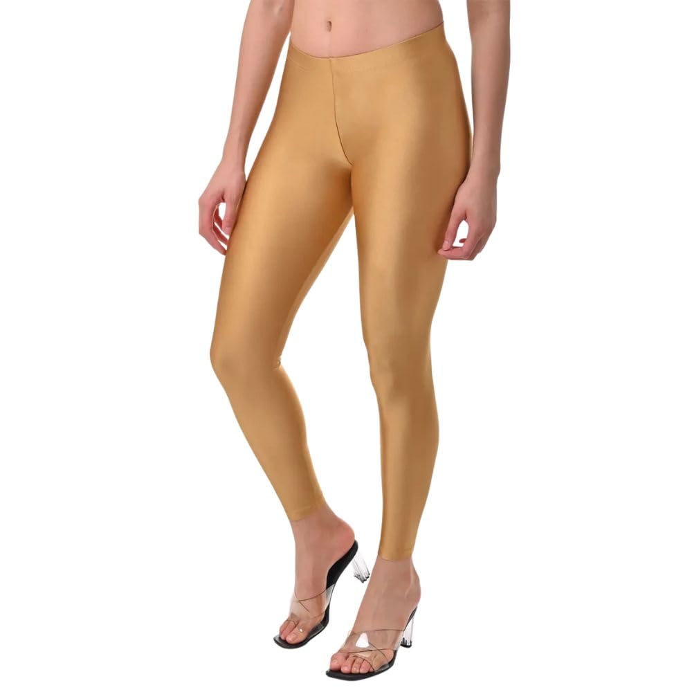 lilslim Tailored Cut & Slim Fit| Women's Mid Rise Shimmer Leggings | Skinny Fit | Stretchable Bottoms | Comfortable & Stylish Leggings for Women | Shiny Finish Tights-picture-47