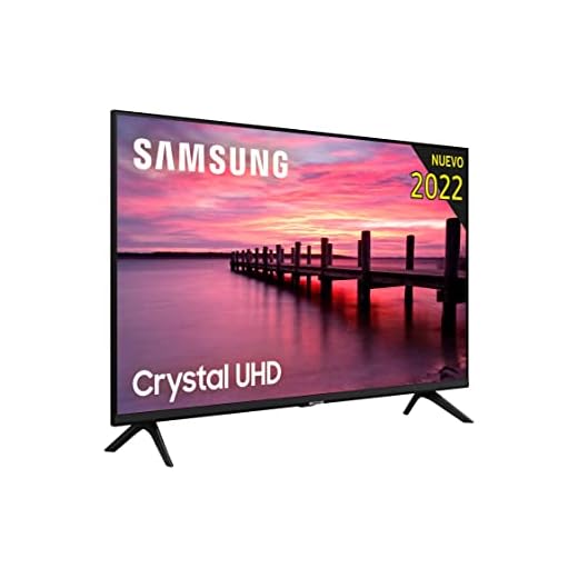 Samsung Crystal UHD 2022 43AU7095 - Smart TV de 43", 4K, HDR 10+, Procesador 4K, PurColor, Sonido Inteligente, Función One Remote Control y Compatible Asistentes de Voz, Compatible con Alexa