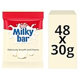 Milkybar White Chocolate Buttons Bags | 48 x 30g Creamy White Chocolate in Fun Button Format | Ideal for Snacking, Baking & Sharing