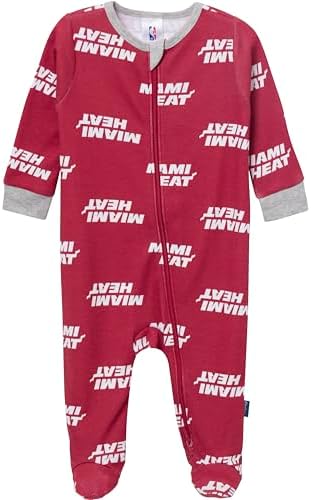 Gerber Unisex Baby NBA Team Sleep 'N Play, Miami Heat, 0-3 Months