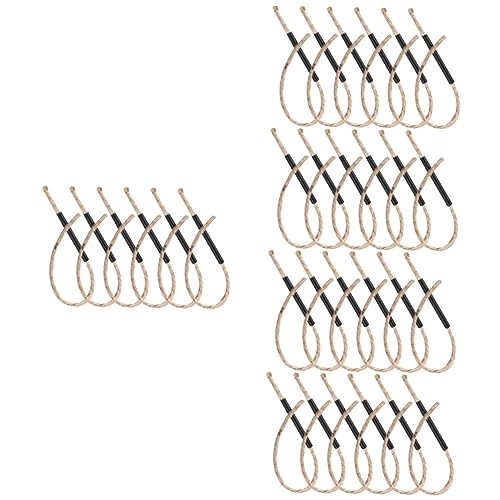 DOITOOL 30 Sets Camping Ropes Portable Fat Rope Fire Starter for Fire Ignition