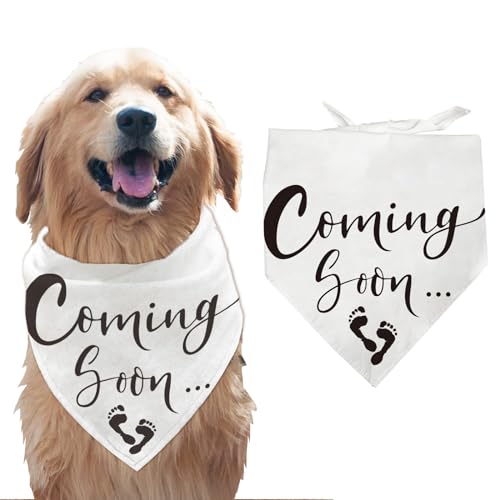 Arricraft 1 Pc Pet Dog Bandana, White Footprint Triangle Decorative Scarf Kerchief Cotton Washable Pet Accessory 78x55cm