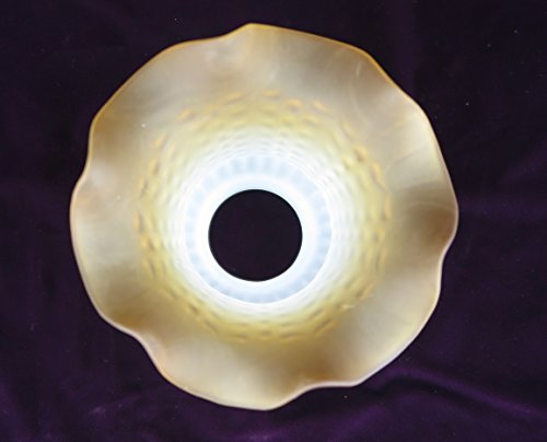 Paralume in stile antico bianco vetro vetro conico...