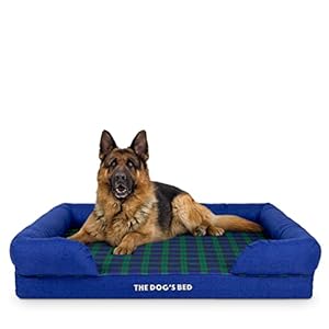 The Dog’s Bed, Orthopaedic Memory Foam Waterproof Dog Bed, XL Black Watch Tartan, Eases Pet Arthritis & Hip Dysplasia Pain, Therapeutic & Supportive, Washable Cover