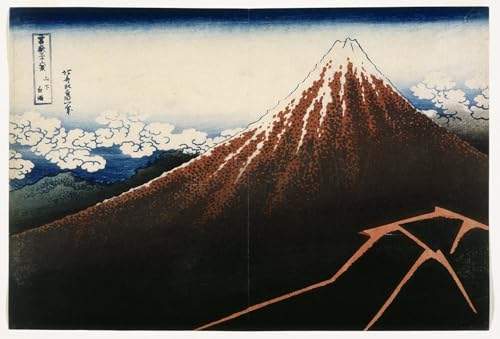 Tableaux peinture sur toile de la douche d'Hokusai pour la décoration de chambre 60x90cm