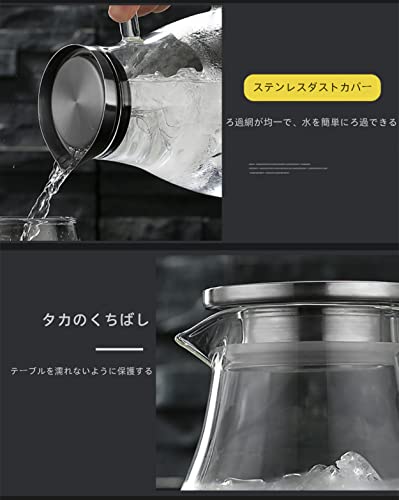 ガラスポット ドリンクサーバー 大容量 1.5L 2L 2.5L 飲料ボ
