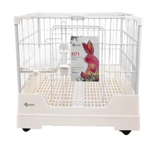 Jopsavmペットサークル 小型犬 ケージ 室内 ケージ ペットホーム 組み立てが簡単 お手入れが簡単 ダブルロック設計 高い安全性 移動が簡単な6つの車輪 インテリア性の高い 明るいカラー4色を選べいただけます 小型犬 猫 ウサギまで使えるケージ (ピ