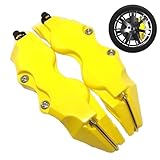 Exquisitamente elaboradas: estas fundas para pinzas de freno de coche están hechas de materiales ABS lavables que tienen superficies lisas y brillantes. Muestran su mano de obra de calidad y se adaptan a varios tamaños de rueda sin complicaciones.