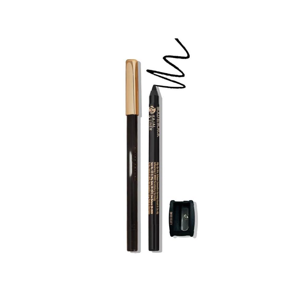 SWISS BAEUTY Bold & Black Kajal Eye Makeup, Black, 1.2g, 24 Hours Wear-picture-36