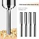 Trvoxviq 10 Stück Fräser für Oberfräse, 2 Flöten Gerade Fräser，3.175mm 1/8 Schaft, 2mm Schnittdurchmesser,15 mm Schnittlänge, 38mm Gesamtlänge CNC fräser für Holz MDF Acryl PVC