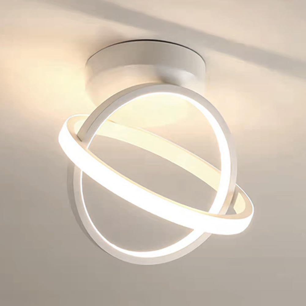 HXYSXHJUO Modern LED Ceiling Lamp Round Hallway Lighting Fixture 3 Color Mode Small Chandelier Light Aisle Lamps for Bedroom Corridor Entryway Loft Stairs