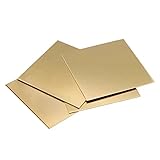 2 Messingbleche, 2,5 mm dick – Hochpräzise Metallbleche for Heimwerkerprojekte, Elektrotechnik und Bastelarbeiten(300mm*300mm)
