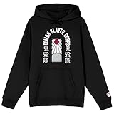 Bioworld Demon Slayer Corps Tanjiro Earring Long Sleeve Black Adult Hooded Sweatshirt-XXL