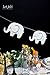 Baby Shower Garland Decorations Elephant Banner Glitter Silvery New Years Supplies Baby Elephant Decorations Winter Birthday Party Supplies Baby Nursery Decorations 10 Feet 17 Pcs