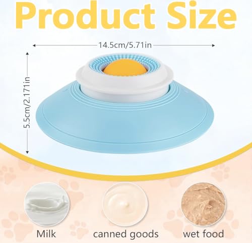 Dog Lick Bowl, Non-Slip Licking Toys for Dogs, Anxiety Relief and Slow Feeder Dog Bowls, Easy-to-Clean Liquid and Soft Food Feeder for Dogs and Cats - Image 4