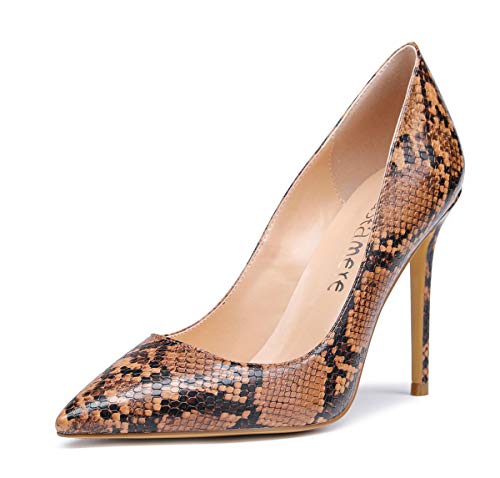 Image of Castamere Womens High Heels Pointed-Toe Slip-on Stilettos Pumps 4Inch Heel Shoes