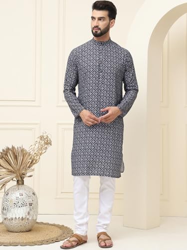 Image of SOJANYA (Since 1958 Men's Exquisite Silk Blend Kurta Elevate Your Festive Look-Crafted for Excellence