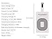 QI Wireless Receiver Charger Adapter for iPhone Slim Charging Card QI Wireless Charging Adapter QI Wireless Charger Receiver Compatible with iPhone 7, 7 Plus, 6, 6 Plus, 5, 5s, 5c