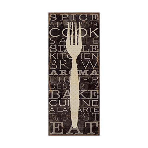 Trademark Fine Art - 'Kitchen Words I' Canvas Art - 32x14 by Trademark Fine Art - Used condition - US$38.81