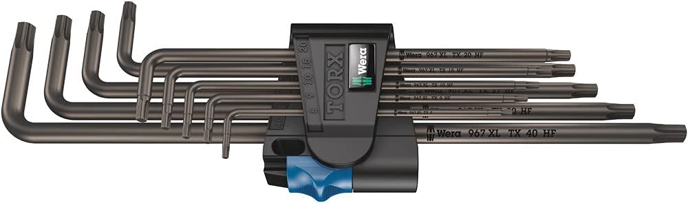 Wera - 967/9 TORX XL BL HF L-Key Set of 9 (TX8-TX40)