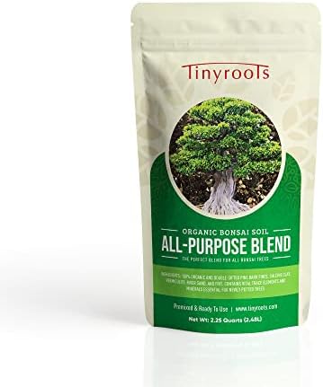 BonsaiOutlet Bonsai Soil Mix Blend - Tinyroots All Purpose Organic Mixed Bonsai Tree Blend + Used for All Varieties of Bonsai Trees, 2.5qts