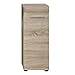 Produktbild trendteam smart living Badezimmer Schrank Kommode Runner, 30 x 76 x 30 cm Front/Korpus: Eiche Sägerau Hell Melamin mit viel Stauraum